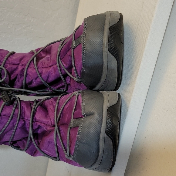 LANDS END Fushia Winter Bungie Boots 9B - Picture 7 of 11